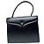 Vintage Givenchy Handtasche aus glattem Leder Schwarz mit Klappe