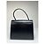 Vintage Givenchy Handtasche aus glattem Leder Schwarz mit Klappe - Ansicht 2