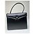 Vintage Givenchy Handtasche aus glattem Leder Schwarz mit Klappe - Ansicht 6
