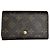 Portafoglio Louis Vuitton in tela Monogram marrone