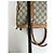 Vintage Gucci GG Canvas Weekender Tasche Beige Leder Monogramm - Ansicht 10