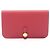 Hermès Portafoglio lungo pieghevole Hermes Dogon GM Duo Ruby Bordò