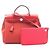 Hermès Borsa 2-Way Hermes Herbag Zip PM Rosa Rosso Bordò