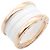 Bulgari Bvlgari B-zero1 Keramikring Weiß Golden