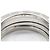 Bulgari Anello Bvlgari B-zero1 in argento e oro bianco 18K - vista 5