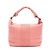 Bolso de hombro de cuero Intrecciato Bottega Veneta Rosa