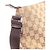 Borsa a tracolla Gucci in tela GG e pelle Marrone Beige - vista 8