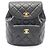 Zaino Chanel Matelassé in agnello nero