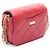 Borsa a Spalla Chanel Matelassé Mini Chain Rosso - vista 2
