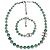 Set Collana e Bracciale Verde Chanel Primavera/Estate 2015 Usato