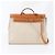 Hermès Hermes Herbag MM Leather Toile Borsa a tracolla 2-Way Beige - vista 2