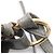 Borsa a Spalla Balenciaga Metallic Edge Marrone Metallico - vista 7