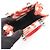 Borsa a 2 vie Fendi Sunshine Shopper Mini Bianco Rosso - vista 3