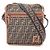 Borsa a Spalla Fendi Zucca Marrone Nero