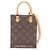 Borsa Louis Vuitton Petite Sac Plat Marrone