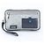 Clutch Louis Vuitton Monogram Satellite Alpha Argento Blu navy