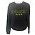 Balmain Paris Sweatshirt mit neongelbem Logo - Schwarz
