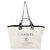Borsa Tote Chanel Deauville GM 2-Way Marrone Nero