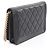 Borsa a Spalla Chanel Boy Matelassé Nero - vista 2