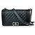 Le Boy Bolsa Chanel Boy Flap em pele de cordeiro acolchoada Old Medium Preto