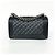 Le Boy Bolsa Chanel Boy Flap em pele de cordeiro acolchoada Old Medium Preto - vista 3
