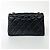 Timeless Bolsa Chanel Enamel Multi CC Chain Flap em pele de cordeiro acolchoada Mini Preto - vista 3