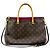 Tote Pallas Louis Vuitton em canvas Monogram com couro BB Marrom