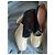 Botines Céline de charol y piel efecto cocodrilo con tacón de bloque Negro Beige - vista 6