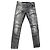 Balmain Slim Jeans Grau Verwaschen Dunkelblau