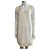 Vestido Diane von Furstenberg Ayuka de seda plisada - Marfil/Oro Blanco Dorado