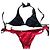 Conjunto Bikini Triángulo La Perla - Top 40B, Braguita 38 Negro Roja