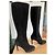 Christian Louboutin Botas Botalli 100 de Ante Negro - vista 2