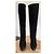 Christian Louboutin Botas Botalli 100 de Ante Negro - vista 4