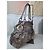 Fendi Schultertasche Zucca Muster Braun Grau Metallisch - Ansicht 3