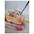 Borsa a spalla Fendi Zucca Stampa Floreale Marrone Rosa Beige - vista 11