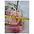 Borsa a spalla Fendi Zucca Stampa Floreale Marrone Rosa Beige - vista 12