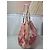 Borsa a spalla Fendi Zucca Stampa Floreale Marrone Rosa Beige - vista 2