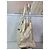 Fendi Borsa Tote in Pelle Lucida Crema Crudo - vista 3
