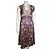 Diane Von Furstenberg DvF Oribel Seidenkleid Paradise-Print Braun Pink Blau Grün Lila