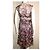 Diane Von Furstenberg DvF Oribel Seidenkleid Paradise-Print Braun Pink Blau Grün Lila - Ansicht 2