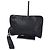 Fendi Zucca Leder Pochette Schwarz