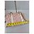 Christian Dior Borsa Boston Trotter Tela Rosa Beige - vista 13