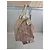 Christian Dior Borsa Boston Trotter Tela Rosa Beige - vista 2