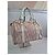 Christian Dior Borsa Boston Trotter Tela Rosa Beige - vista 4