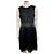 Abito Corto Nero Garnett Diane von Furstenberg Decorato in Seta e Cotone