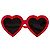 Jeremy Scott gafas de sol Red Hearts JS/Heart/1 de Linda Farrow