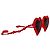 Jeremy Scott gafas de sol Red Hearts JS/Heart/1 de Linda Farrow - vista 3