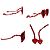 Jeremy Scott gafas de sol Red Hearts JS/Heart/1 de Linda Farrow - vista 4