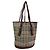 Borsa Tote Burberry Haymarket Check Marrone Beige