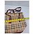 Borsa Tote Burberry Haymarket Check Marrone Beige - vista 14
